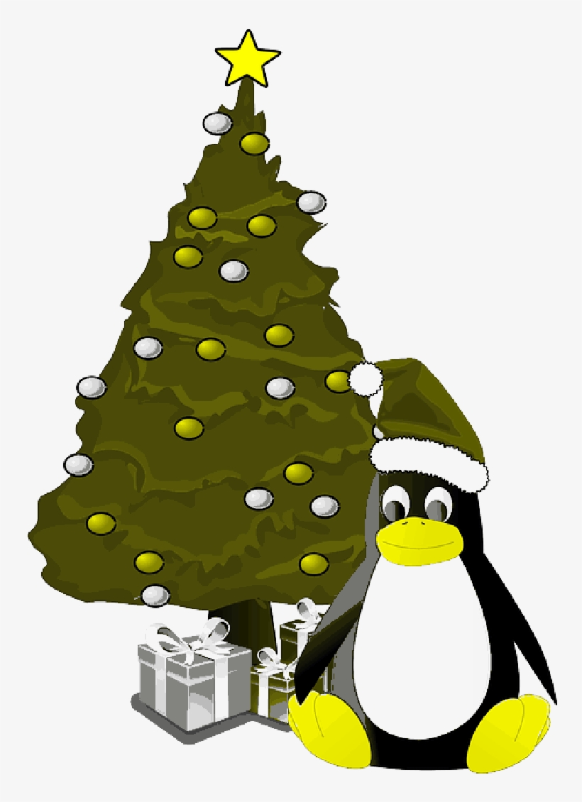 Mb Image/png - Penguin And Christmas Tree Ornament (round), transparent png #1378855