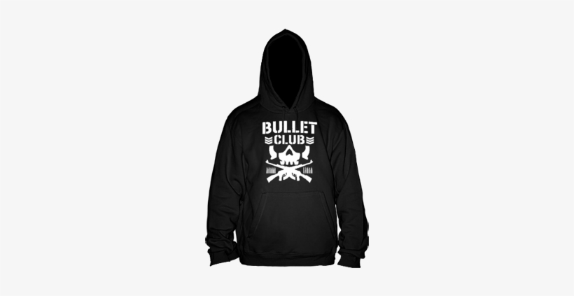 Толстовка Группировка Bullet Club - Bullet Club Njpw Japan Pro Wrestling Logo Black T-shirt, transparent png #1379100