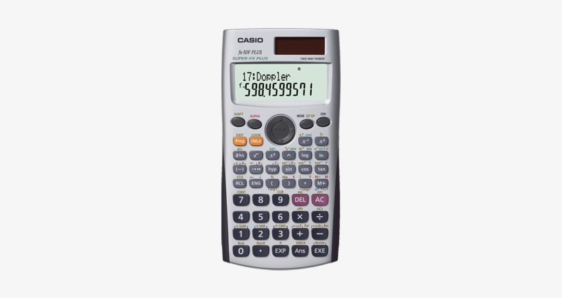 Scientific Calculators - Casio Fx 50f Plus, transparent png #1379121