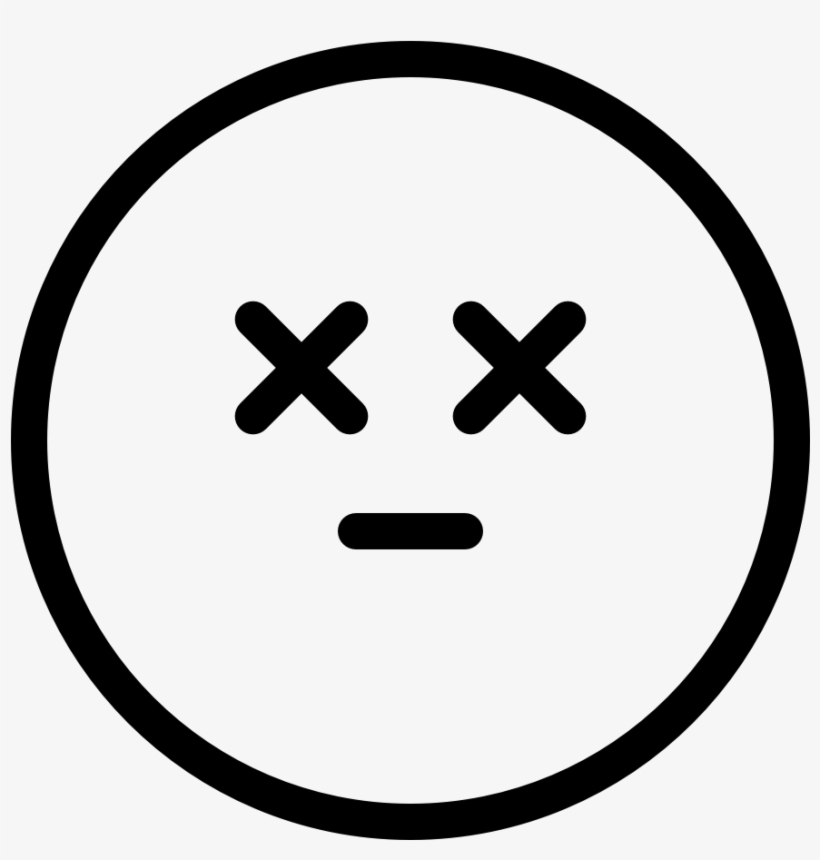 Emoji Dead Emoji Dead Emoji Dead - Stress Emoji Black And White, transparent png #1379167