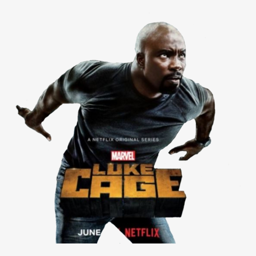 Superhero Lukecage Mikecolter Marvel Marvelcomics Sexy - Cage 11x17 Mini Movie Poster, transparent png #1379358