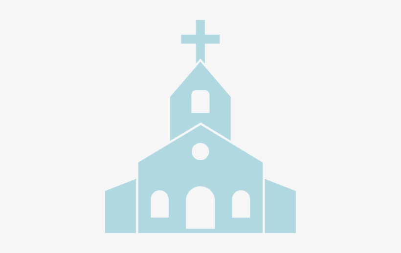 Sin Parroquia - Black And White Church Clipart, transparent png #1379711
