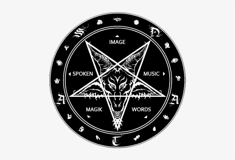 Satan Goat Pentagram Sigil Of Baphomet Queen Duvet, transparent png #1379922