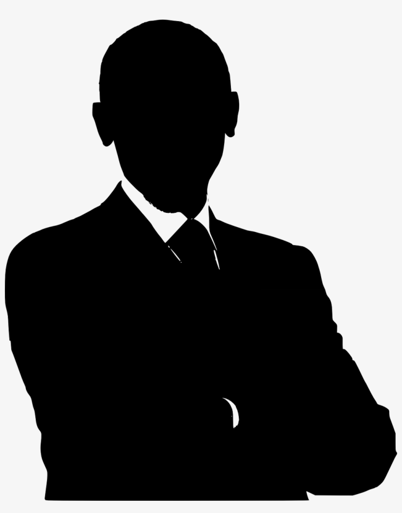 Male-headshot - Silhouette Of President Obama, transparent png #1379972