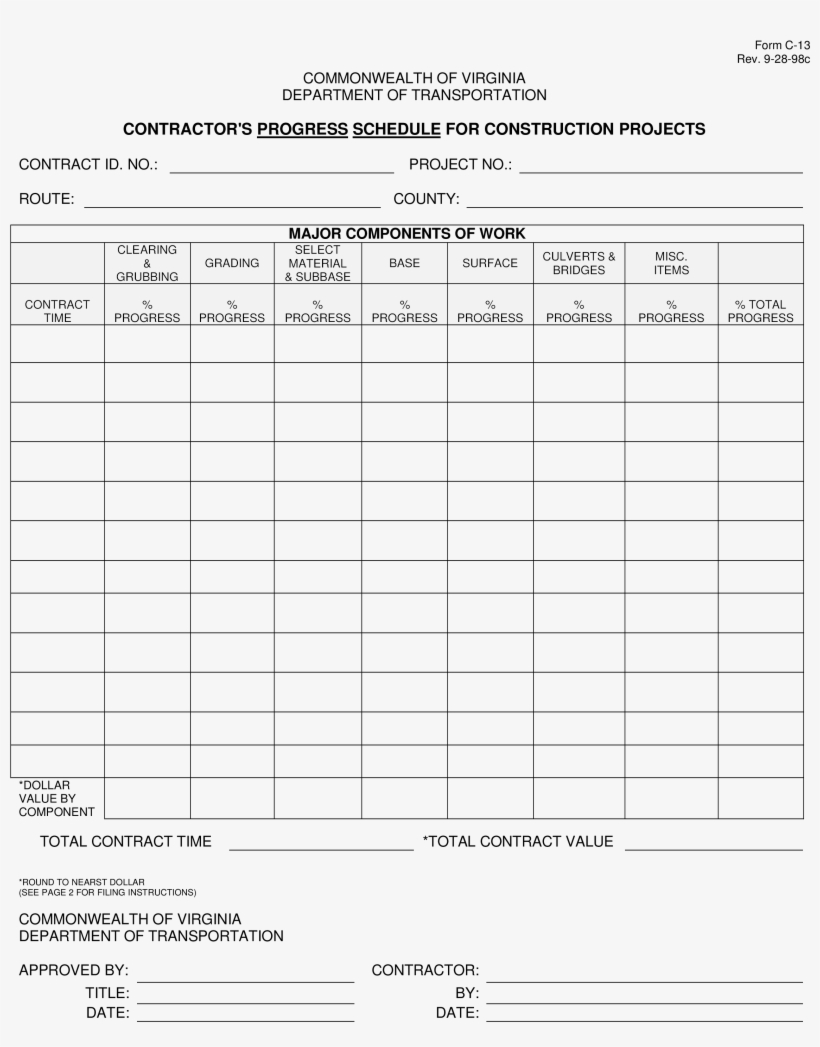 Construction Work In Progress Schedule Main Image - Anticipation Guide Blank, transparent png #1380394
