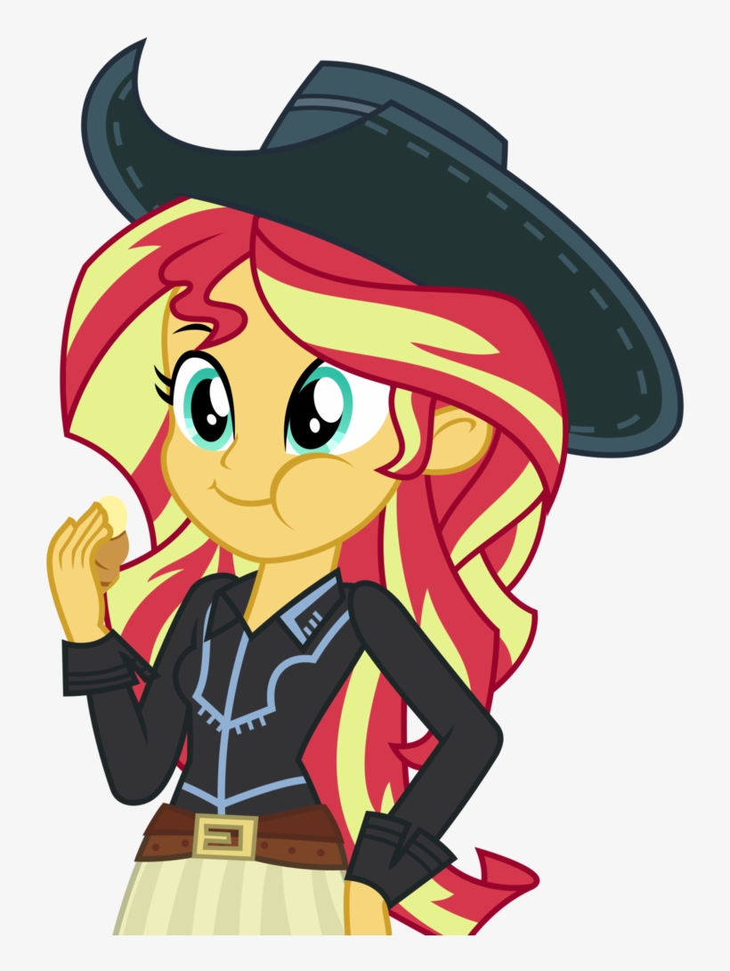 Apple Fritter , Artist - Mlp Eg Sunset Shimmer Cowgirl, transparent png #1380717