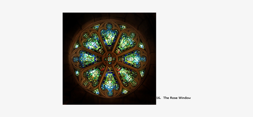 The Rose Window - Beautiful Rose Stained Glass Window, transparent png #1381496