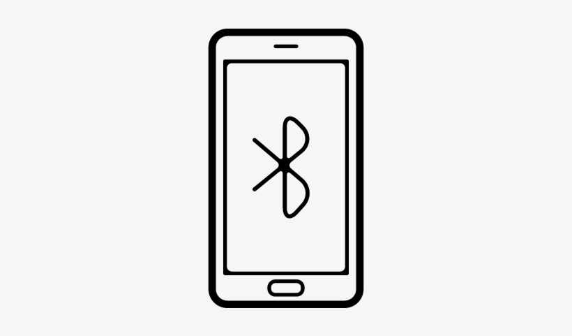 Bluetooth Sign On Phone Screen Vector - Cell Phone Unlock Icon, transparent png #1381754