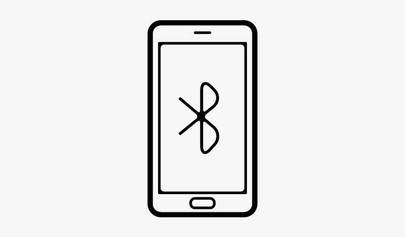 Bluetooth Sign On Phone Screen Vector - Cell Phone Unlock Icon, transparent png #1381754