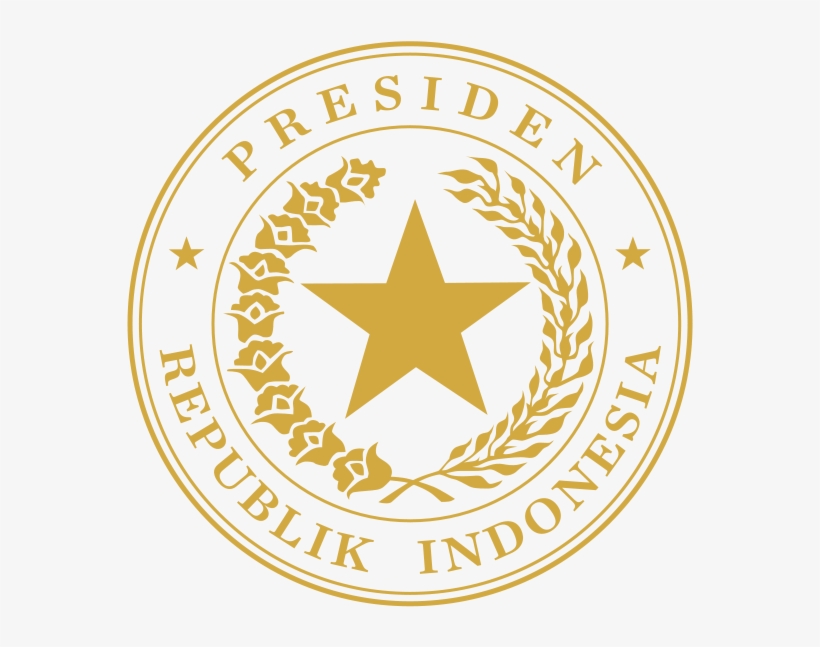 Indonesian Presidential Seal Gold - President Of Indonesia, transparent png #1381842
