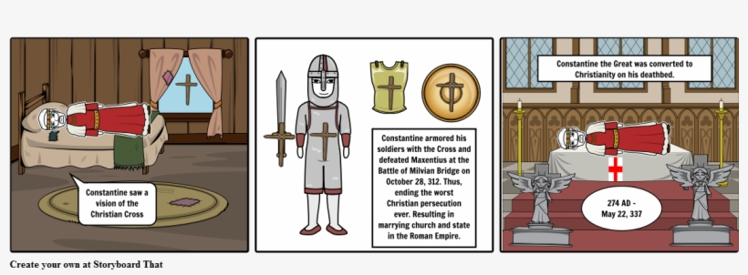 Constantine's Conversion - Cartoon, transparent png #1382051