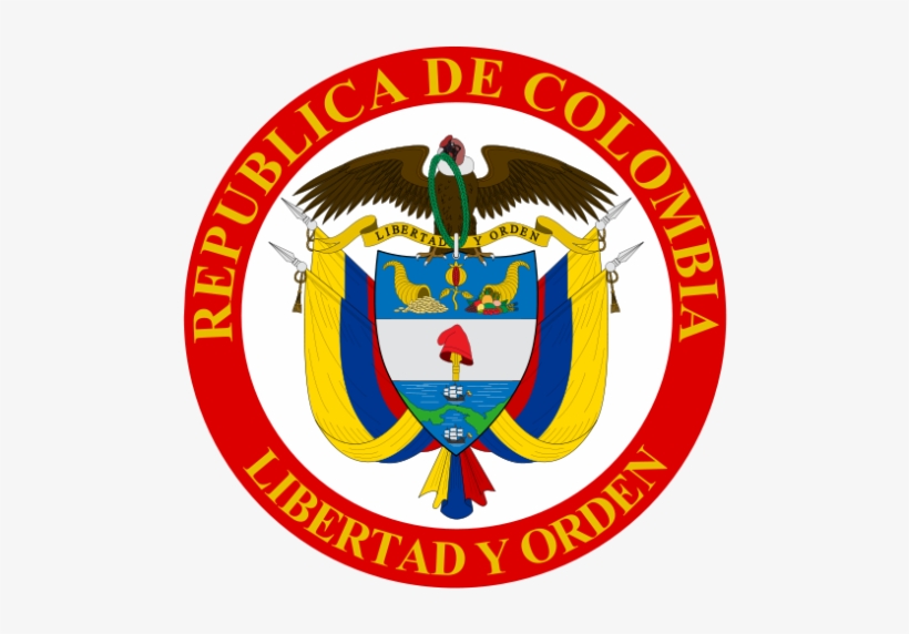 And, Is That Papa Smurf's Hat I See Seal Of The President - Decal Bumper Sticker Colombia Coat Of Arms Car Sticker, transparent png #1382071