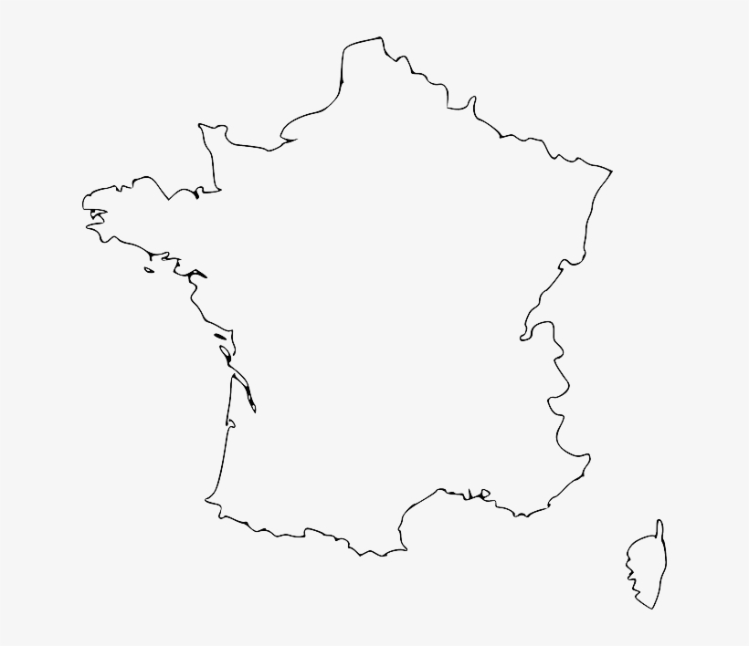 France, Flag, Country, Black, French, Geography - France Map Vector Free Download, transparent png #1382206