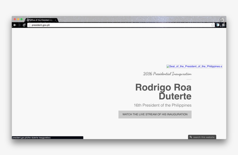 The Philippines Presidential Seal Is Broken - Json, transparent png #1382355