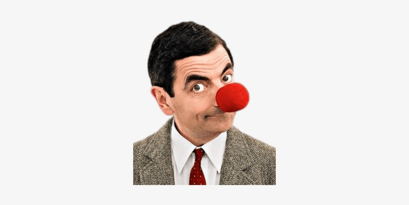 Mr Bean Red Nose, transparent png #1382782