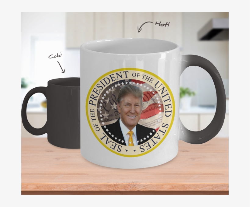 Trump Presidential Seal Color Changing Mug 45th President - President Elect Board Game, transparent png #1382785