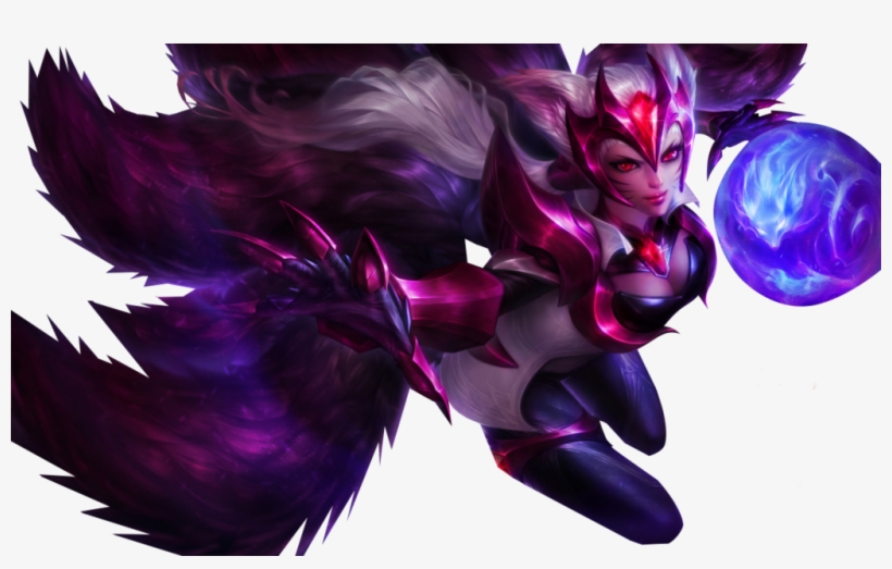 Challenger Ahri Splashart Png Image - League Of Legends Ahri Png, transparent png #1383490