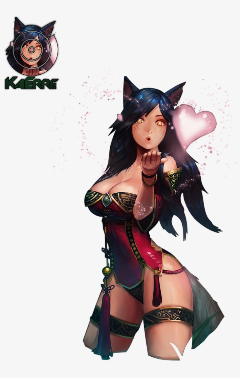 27183073 - >> - League Of Legends Ahri Render, transparent png #1383625