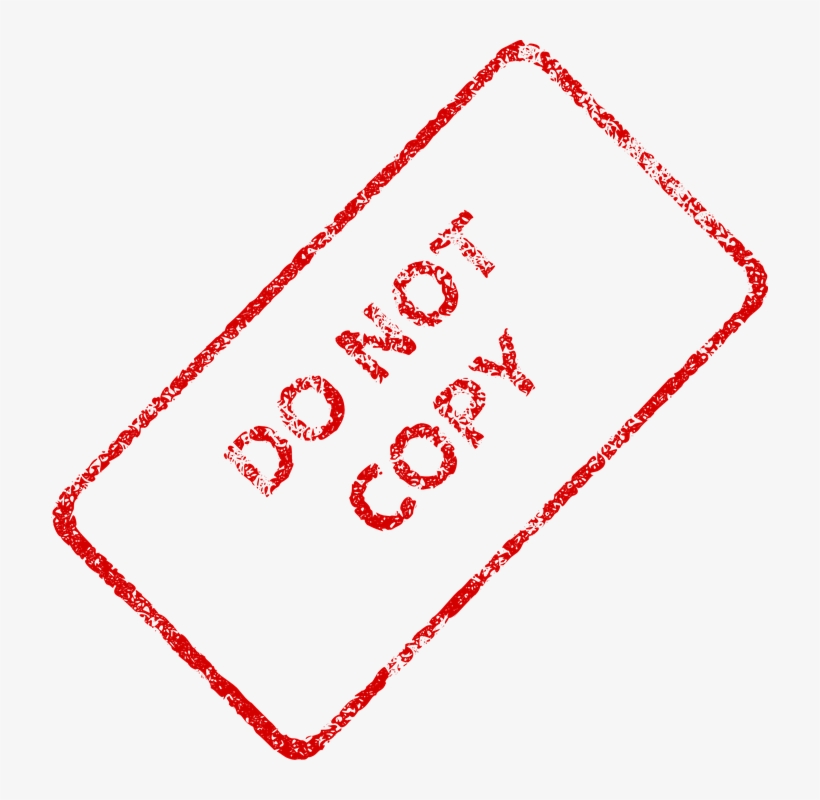 Plagiarism - Do Not Copy Stamp Png, transparent png #1383968