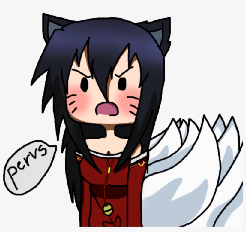 Ahri Chibi Chibigirl Cute Cutegirl Leagueoflegends - Ahri Pervs, transparent png #1384007