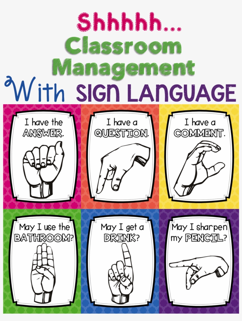 Sign For Bathroom In Sign Language - Sign Language For Classroom Management, transparent png #1384157