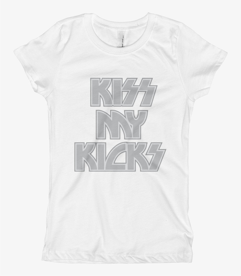 Kiss My Kicks Girl's T-shirt - Active Shirt, transparent png #1385045