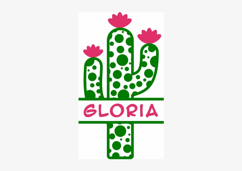 Cactus Clipart Monogram - Cricut Free Cactus Svg, transparent png #1385133