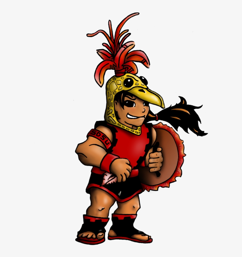 More Like Sdsu Aztec Warrior Chibi By Evoluzione - Aztec Warrior Png, transparent png #1385183
