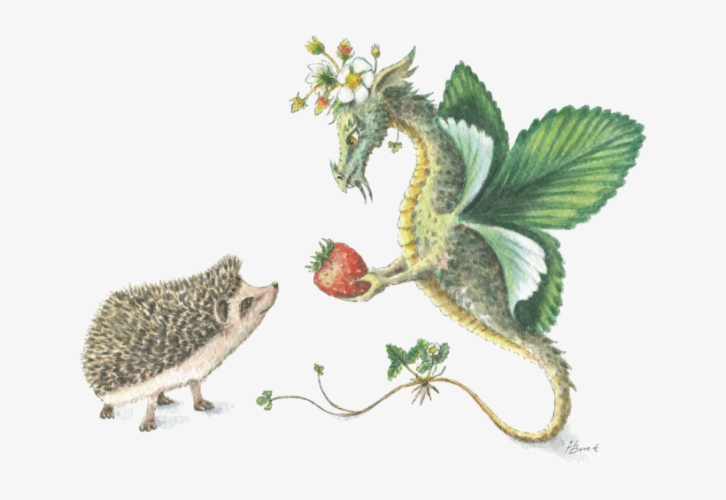 Strawberry Dragon & Hedgehog - Dragon Hedgehog, transparent png #1385377
