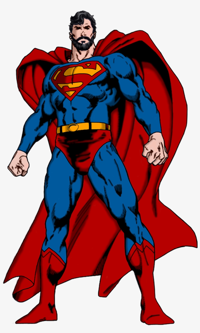 Superman Cleaned Up With Photoshop - Drawing, transparent png #1385908
