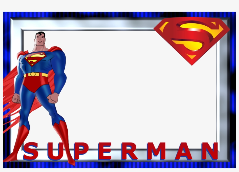 Superman Logo Png - Superman Layout For Invitation, transparent png #1386275