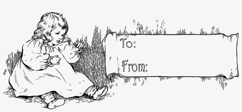 Digital Girl Gift Tag Design Downloads - Clip Art, transparent png #1386460