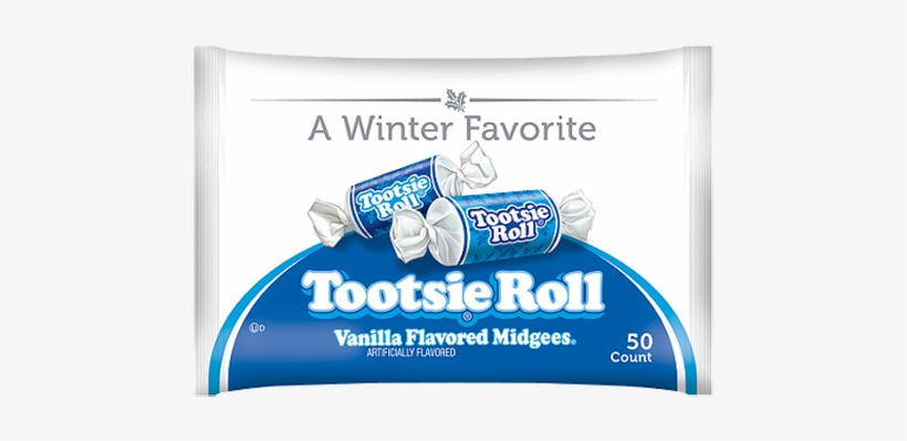 Tootsie Roll Vanilla Flavored Midgees Limited Edition - Single Vanilla Tootsie Rolls, transparent png #1386689