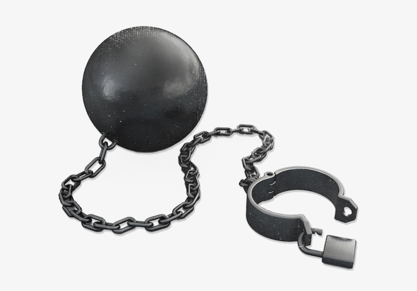Ball And Chain Png Clip Library - Ball And Chain Png, transparent png #1386910