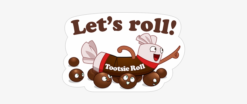 Viber Sticker «tootsie Candy - Tootsie Roll, transparent png #1387167