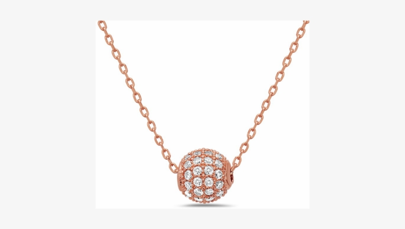 Pave Ball Chain Necklace - Necklace, transparent png #1387253