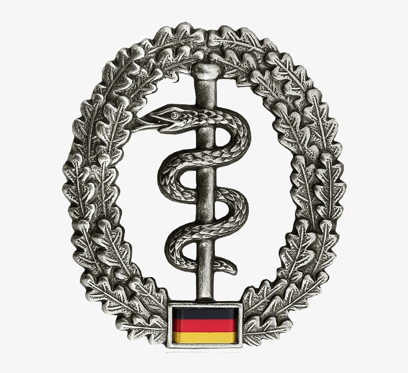 Bw Barettabzeichen Sanitätsdienst - Bw Barettabzeichen Pioniertruppe, Material Metall, transparent png #1387518
