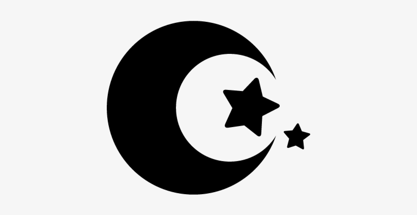 Moon And Stars Vector - Luna Y Estrellas Png, transparent png #1387520