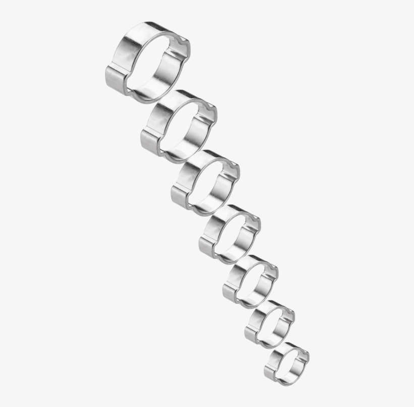 Treated Steel Double Ear Clamp - Necklace, transparent png #1387573