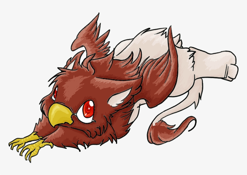 Baby Griffin By Monddrachin - Griffin Line Art, transparent png #1387893