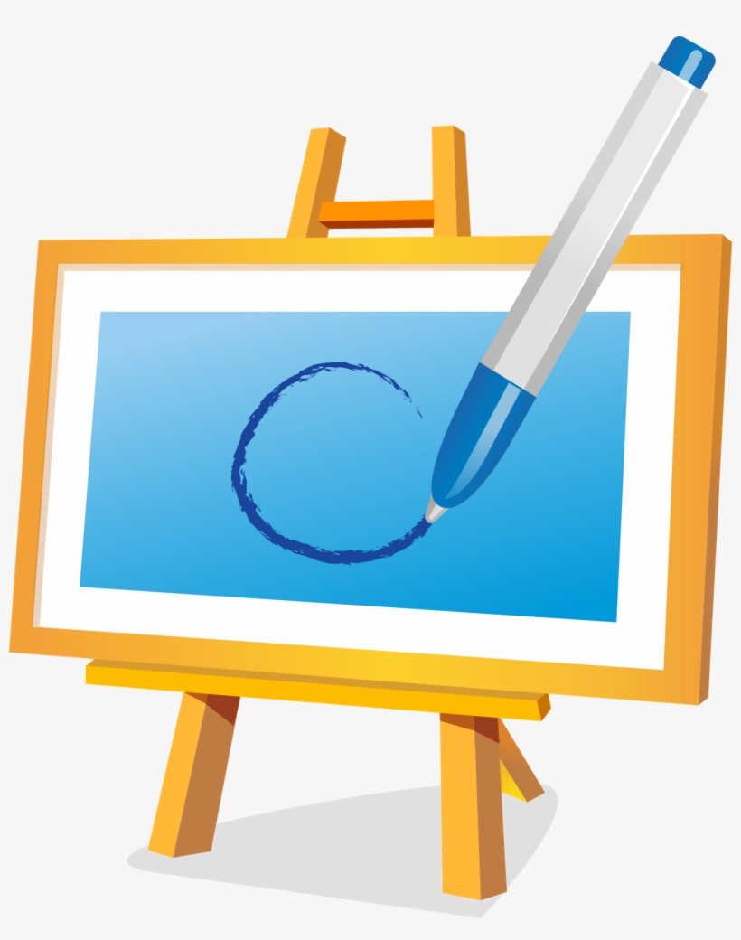 Png Transparent Library Paint Easel Clipart - Painting Icon, transparent png #1387998