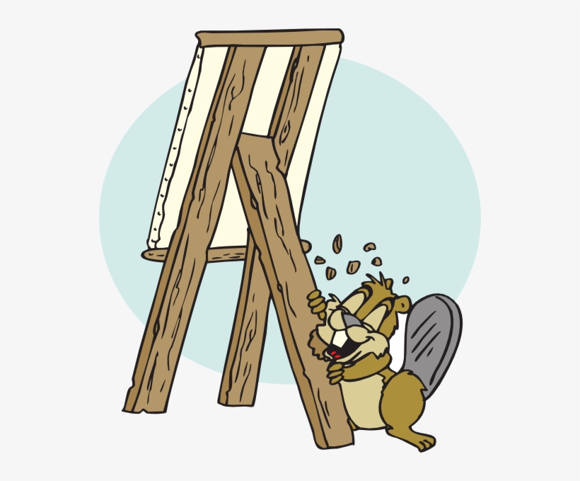 How To Set Use Beaver Eating Easel Icon Png, transparent png #1388507