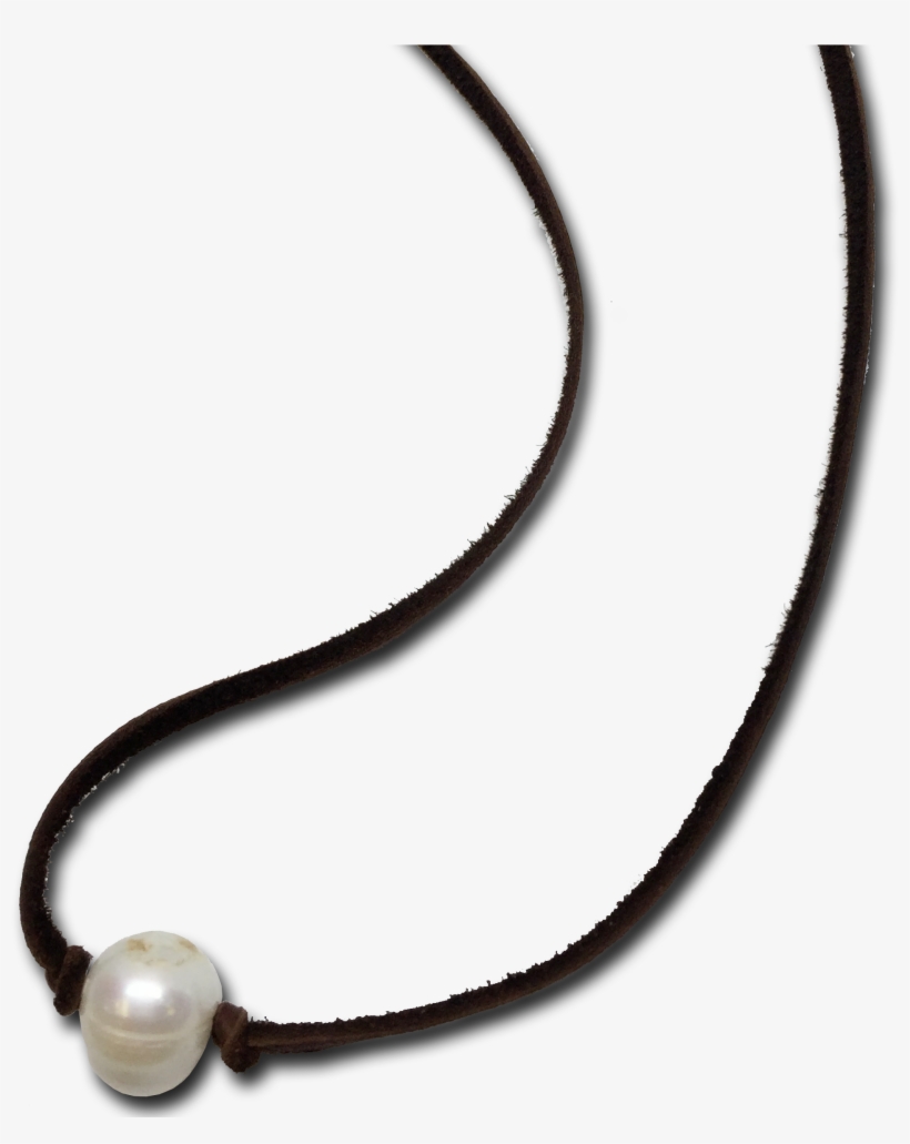 Leather Necklace Png - Pearl Choker Png, transparent png #1389117
