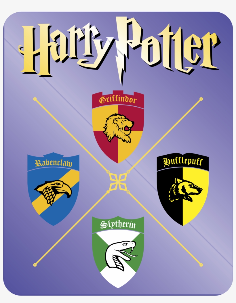 Griffindor Ravenclaw Slytherin Hufflepuff Logo Png - Harry Potter And The Sorcerers Stone Book 1 Large Print, transparent png #1389119