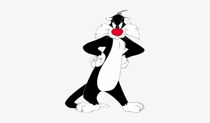 Watching Looney Tunes - Sylvester The Cat Png, transparent png #1389734