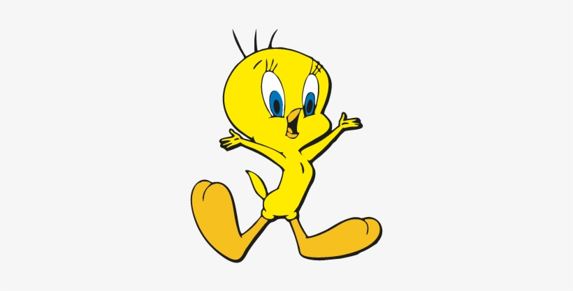 Looney Toons Vector, Looney Toons In - Tweety Bird Happy, transparent png #1389871