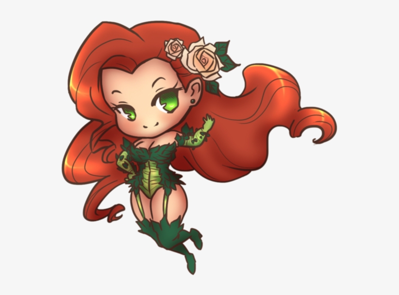 Chibi Poison Ivy By Oh - Poison Ivy Chibi Drawing, transparent png #1390015