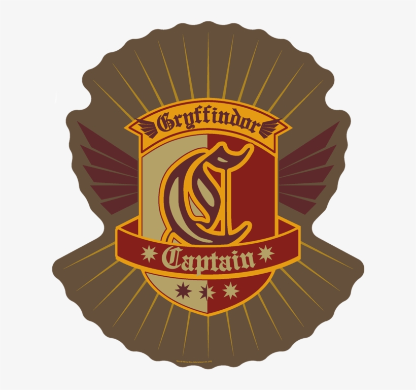 Gryffindor Quidditch Captain Patch - Gryffindor Quidditch Captain Badge, transparent png #1390130