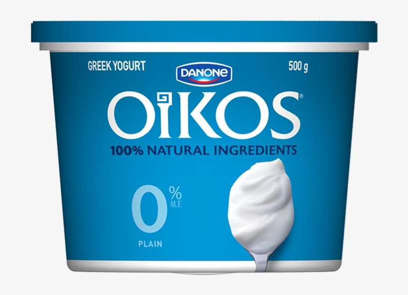 Oikos 2 Plain Greek Yogurt, transparent png #1390187