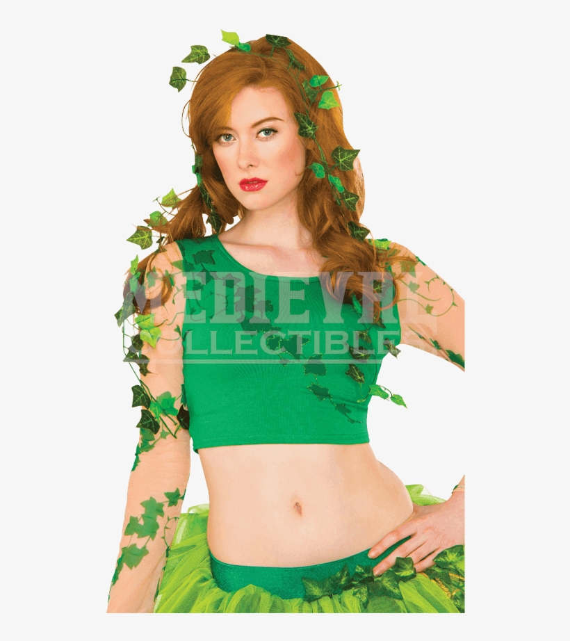 Adult Poison Ivy Leaf Kit - Women's Poison Ivy Leaves Vine - Green For Halloween, transparent png #1390209